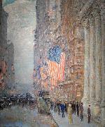 Childe Hassam Flags on the Waldorf painting